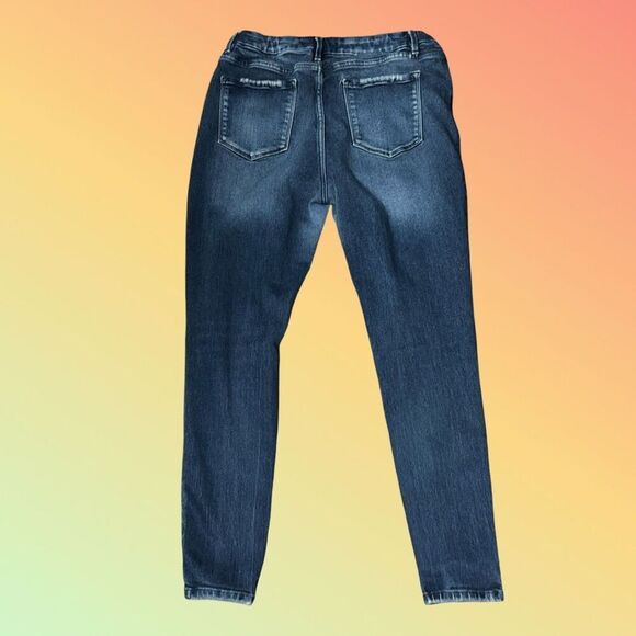 KanCan Distressed Skinny Fit Button Fly Jeans Size 15 28x27 #234 - Picture 8 of 8
